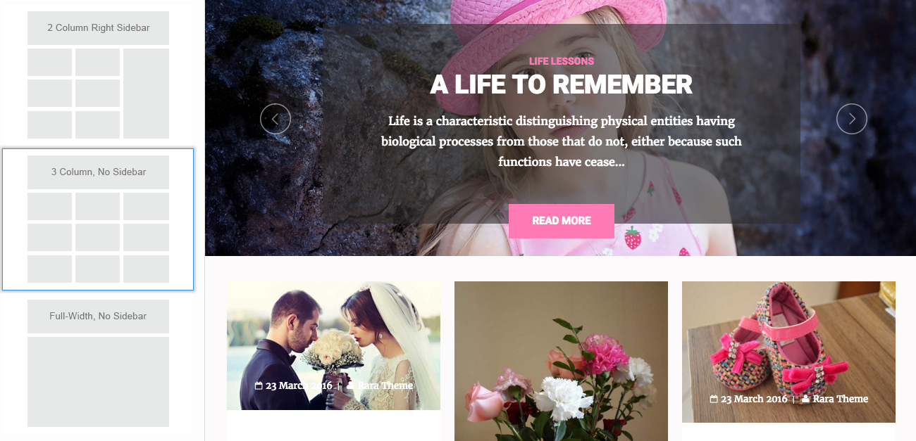 home page layout - 2