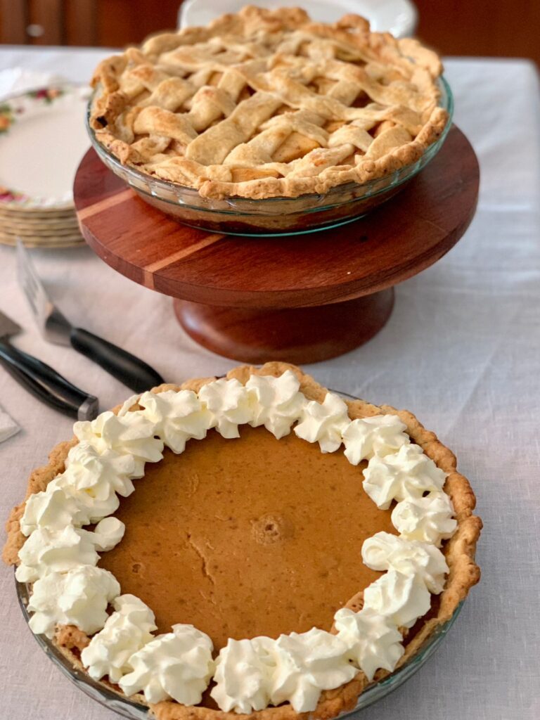 Homemade Apple Pie and Pumpkin Pie